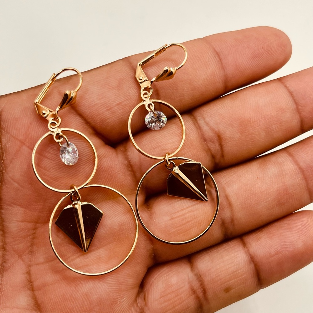 Gold filled earrings for women elegant design